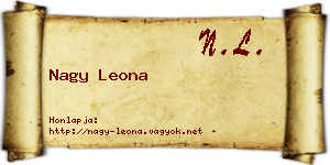 Nagy Leona névjegykártya